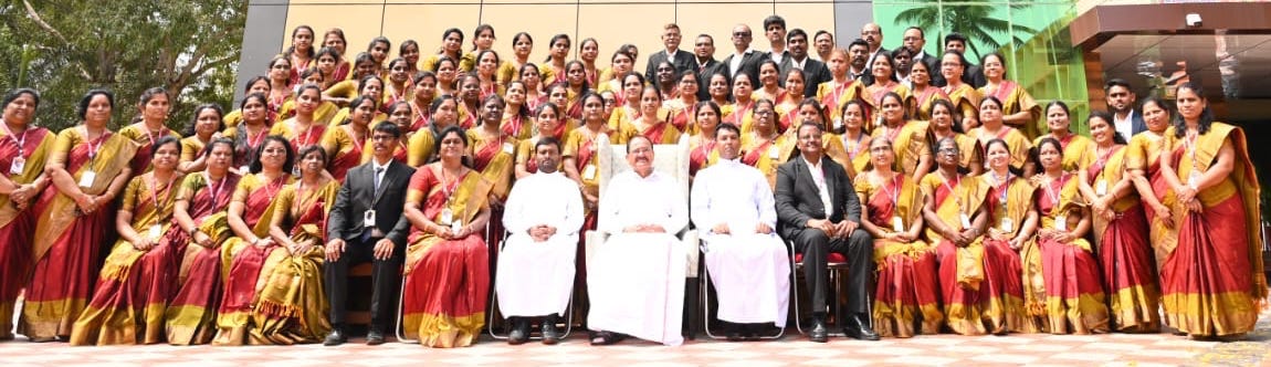 Staff and School Building